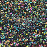 black fine glitter mixes