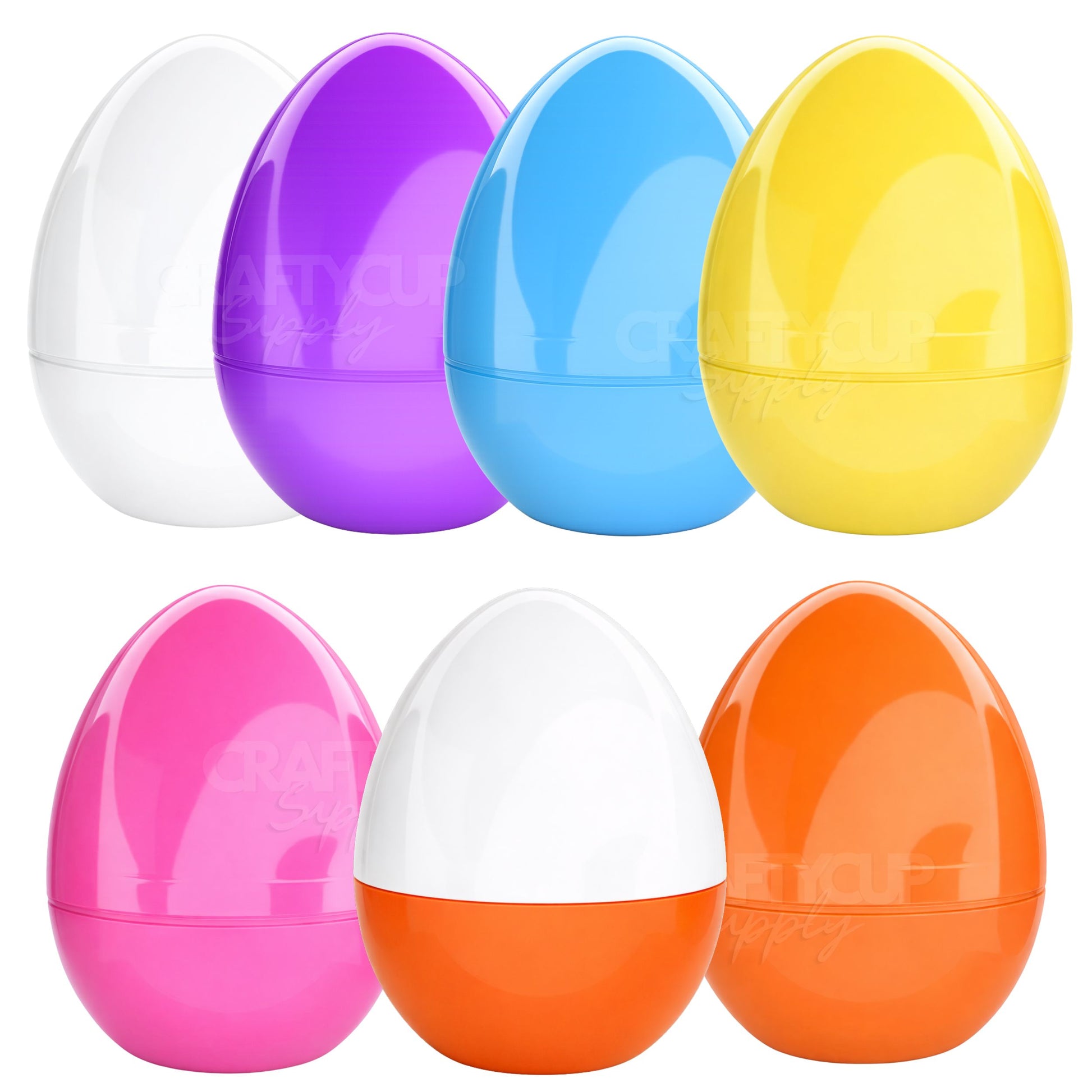 giant jumbo large plastic eggs for easter crafting, fillable eggs for chocolate easter eggs, perfect blanks for crafters.  Apply uvdtf or vinyl personalisation.