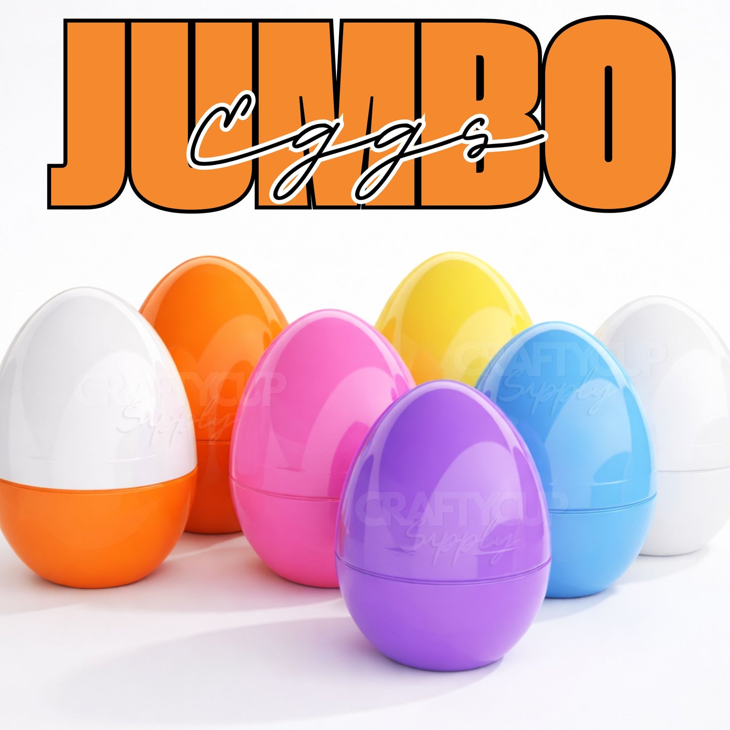 giant jumbo large plastic eggs for easter crafting, fillable eggs for chocolate easter eggs, perfect blanks for crafters.  Apply uvdtf or vinyl personalisation.