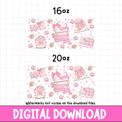 Ive lived a thousand lives design digital download png for uvdtf sublimation and more, design shown on a libbey can.