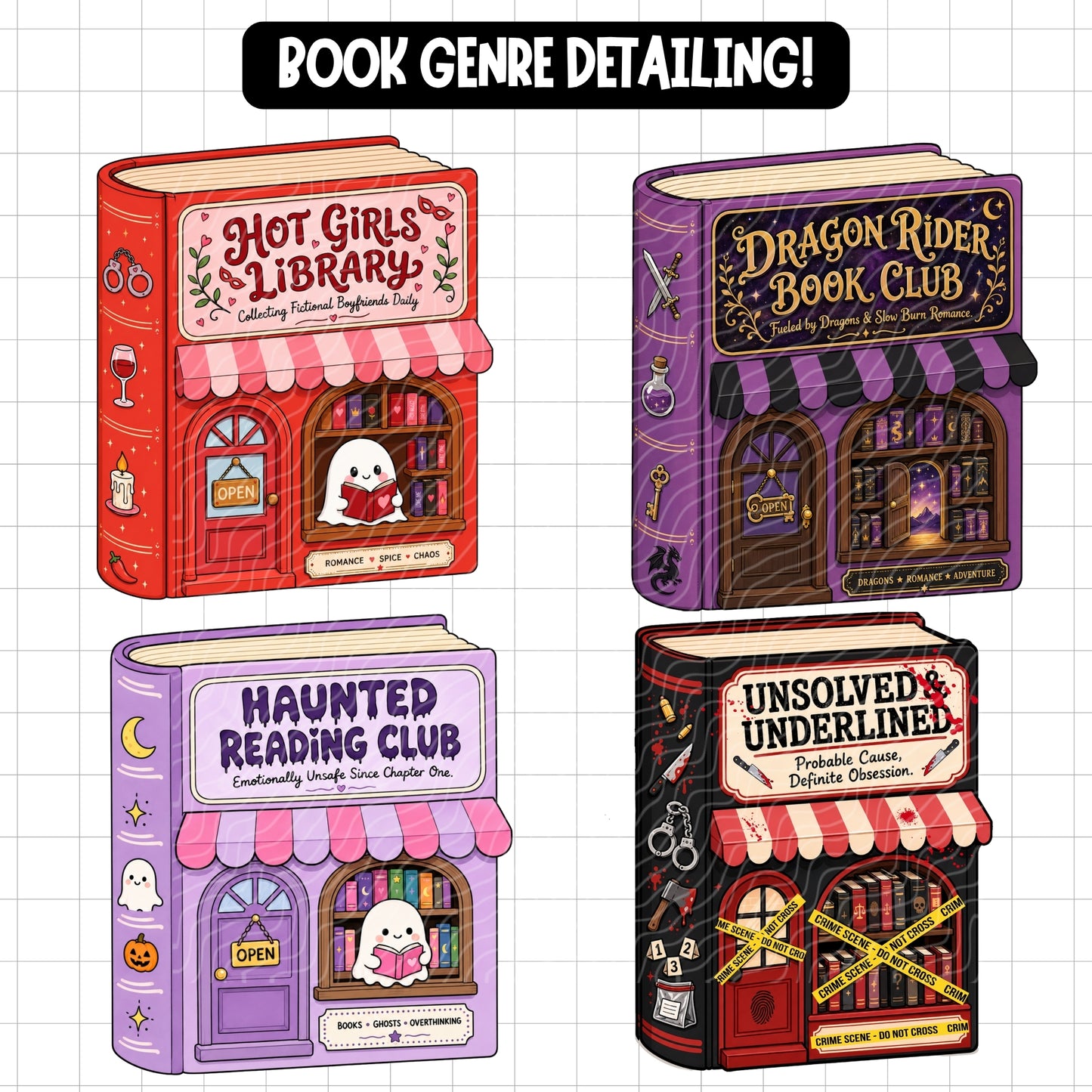 Book Shop Clipart Bundle | Digital Download