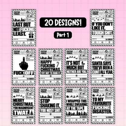 20x Christmas Sweary Thermal Bundle | Digital Download