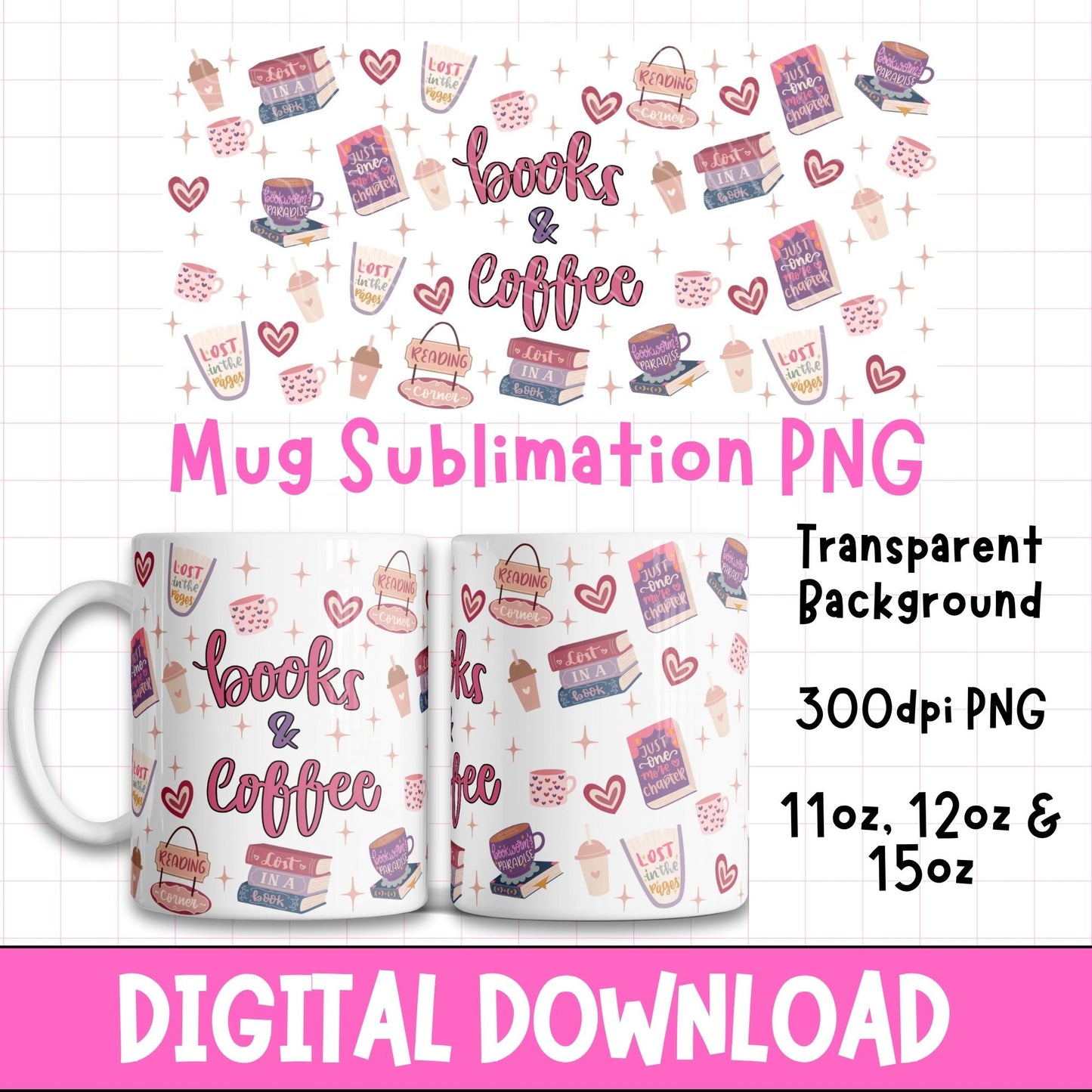 Books & Coffee | Digital Download