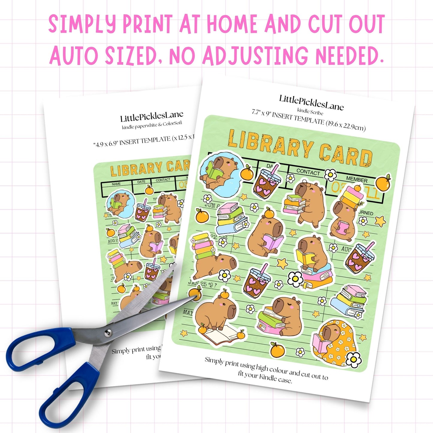 Bookybara Club Kindle Insert | Digital Download