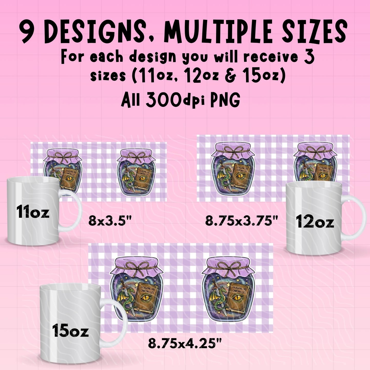 Bookish Jam Jar Mug Bundle | Digital Download