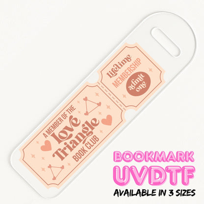 Love Triangle Ticket | Bookmark UV DTF