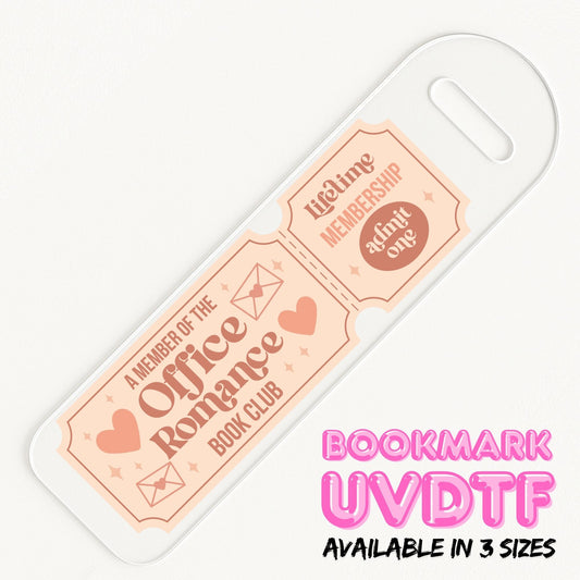 Office Romance Ticket | Bookmark UV DTF