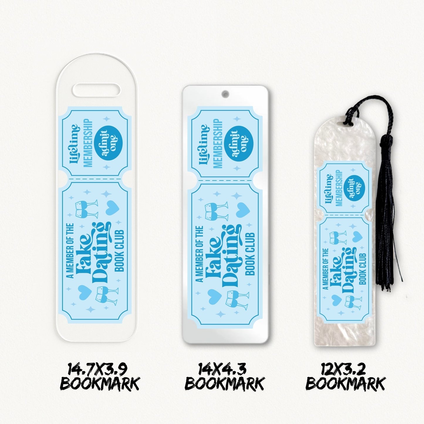 Fake Dating Ticket | Bookmark UV DTF