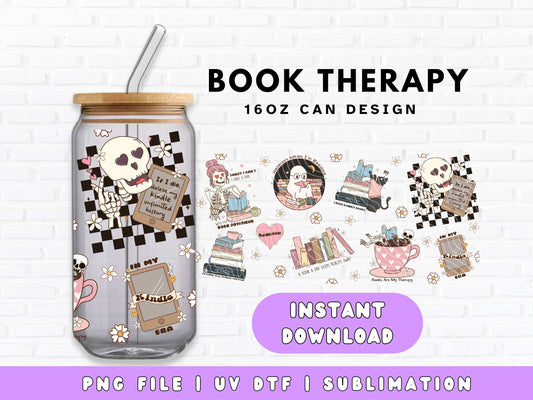 bookish tumbler wraps png digital download