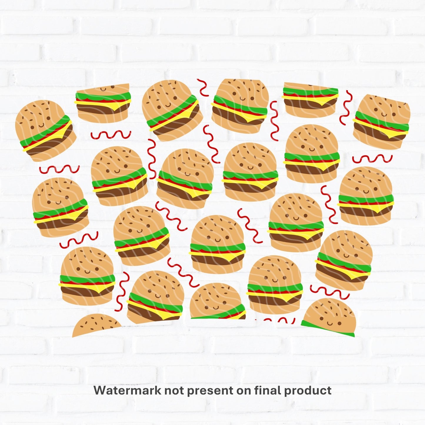 Burger | UV DTF Wrap