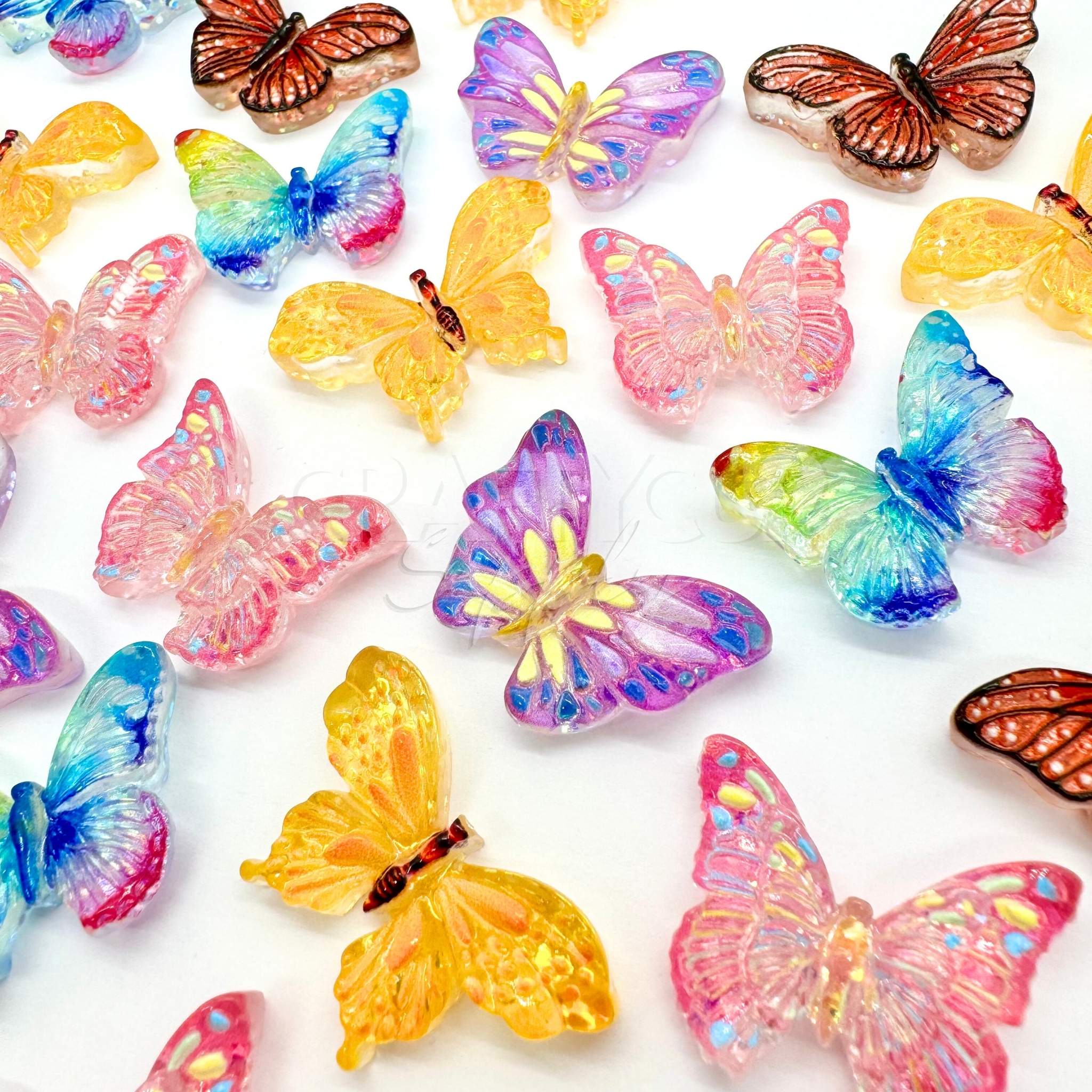 butterfly cabochons