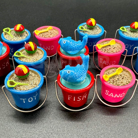 miniature sand buckets