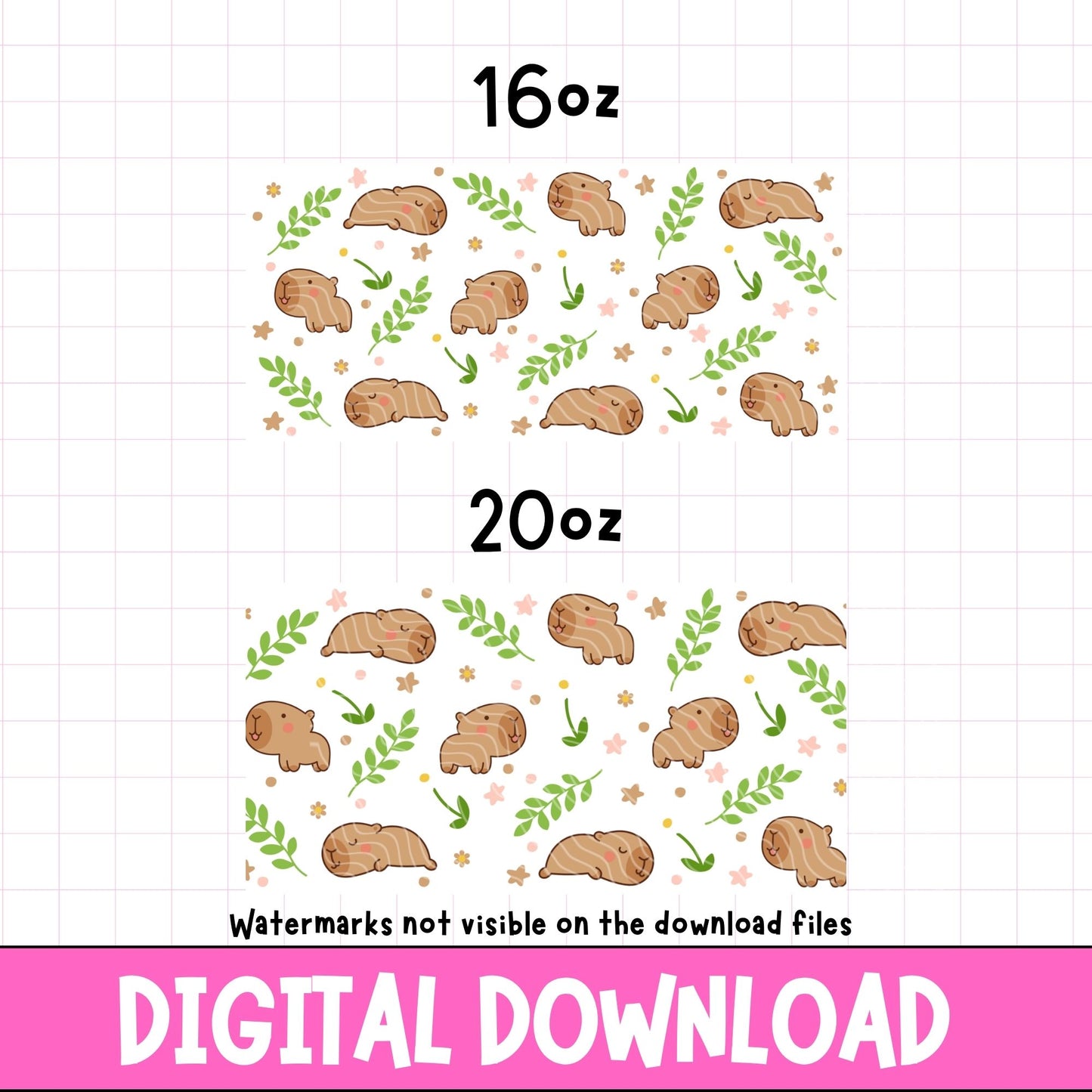 Floral Capybara | Digital Download