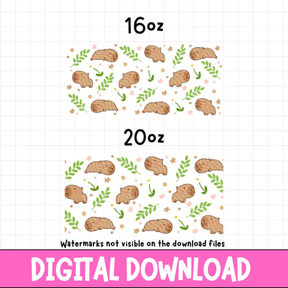 Floral Capybara | Digital Download