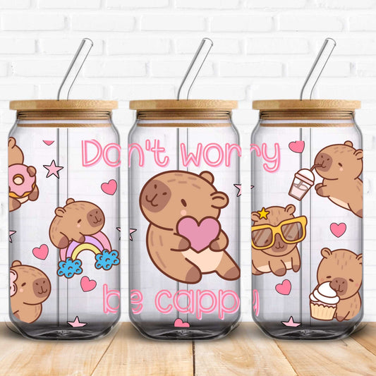 funny capybara tumbler wraps