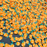 carrot fimo polymer slices