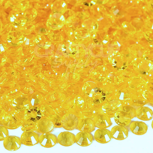 clear yellow rhinestones jelly