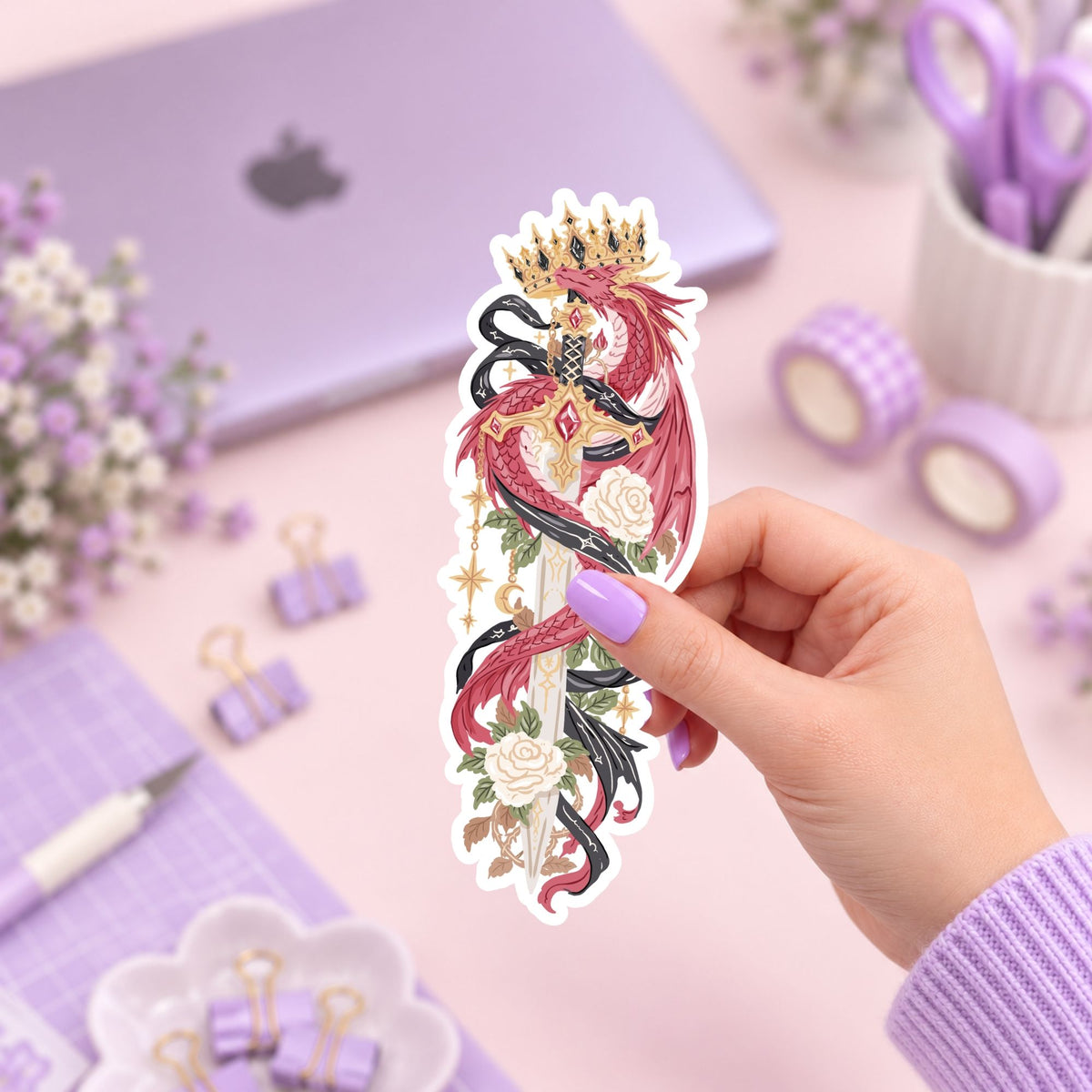 Dragon Sword | Bookmark UV DTF