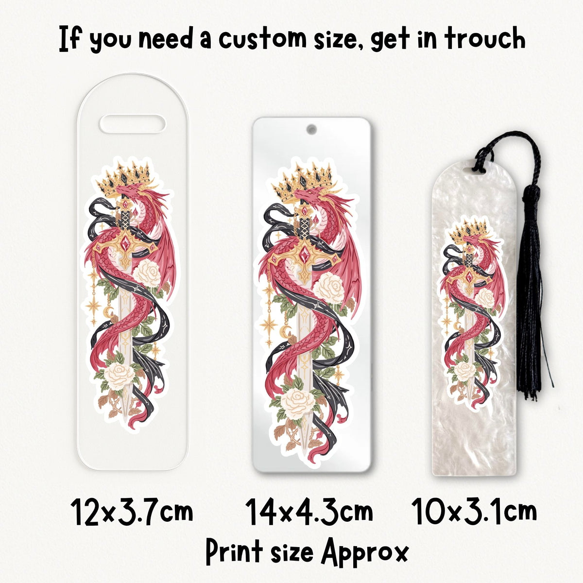 Dragon Sword | Bookmark UV DTF