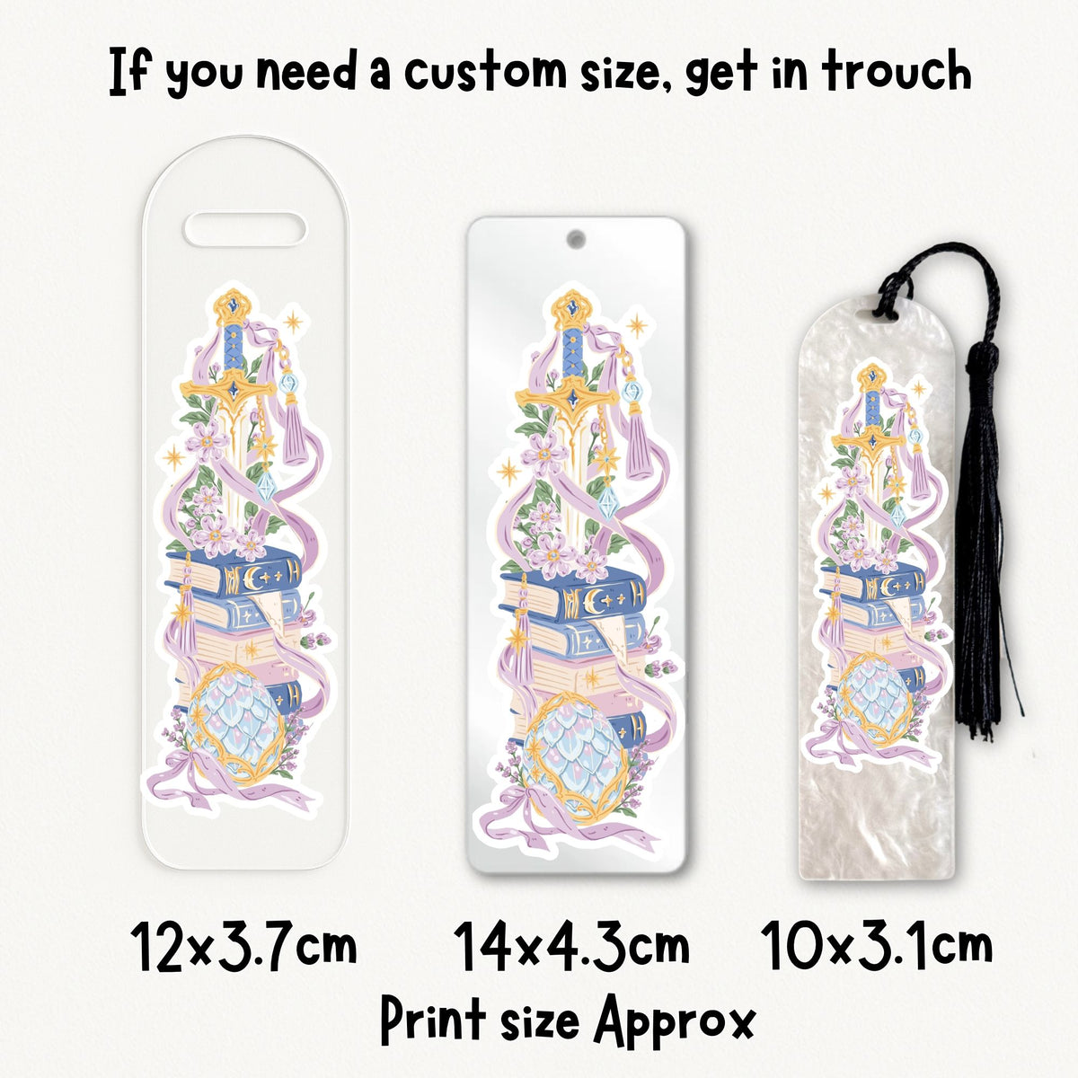 Fantasy Sword | Bookmark UV DTF