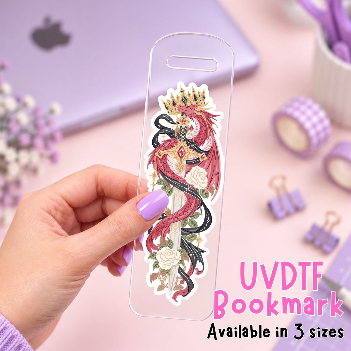 Dragon Sword | Bookmark UV DTF
