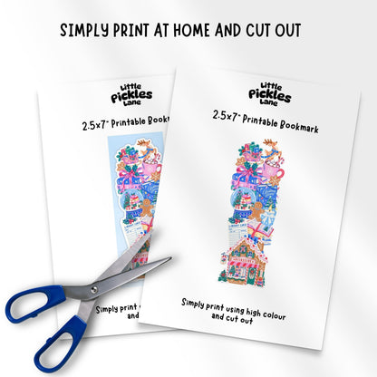 Gingerbread Bookstore | Bookmark Digital Download
