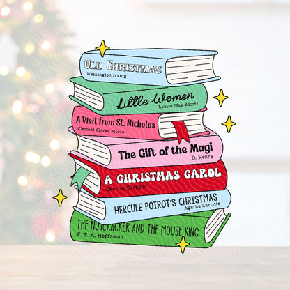 Christmas Books | UV DTF Decal