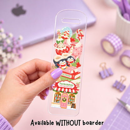 Christmas Bookstore | Bookmark UV DTF