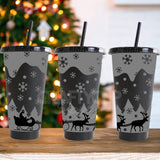 Winter Scene | Cold Cup UV DTF Wrap