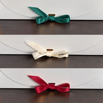 Christmas Blank Gift Box with Ribbon