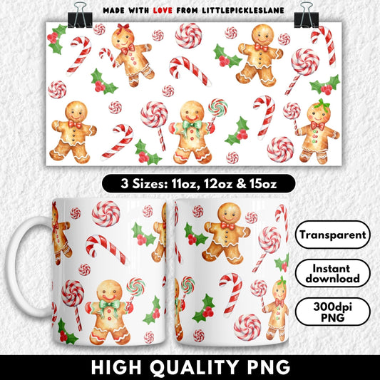 Gingerbread Candy Cane | Digital Download