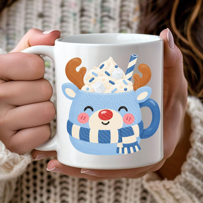 Christmas Cocoa Mugs Clipart Bundle | Digital Download