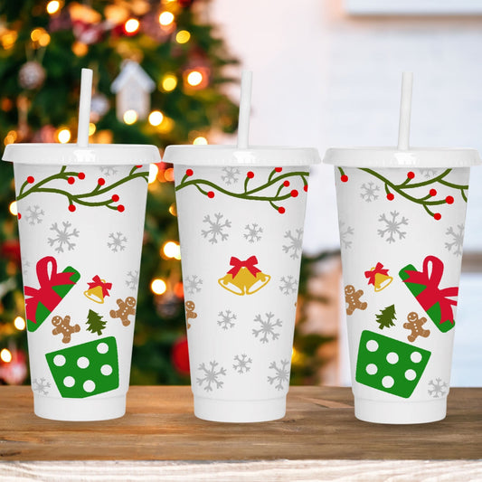 Christmas | Cold Cup UV DTF Wrap
