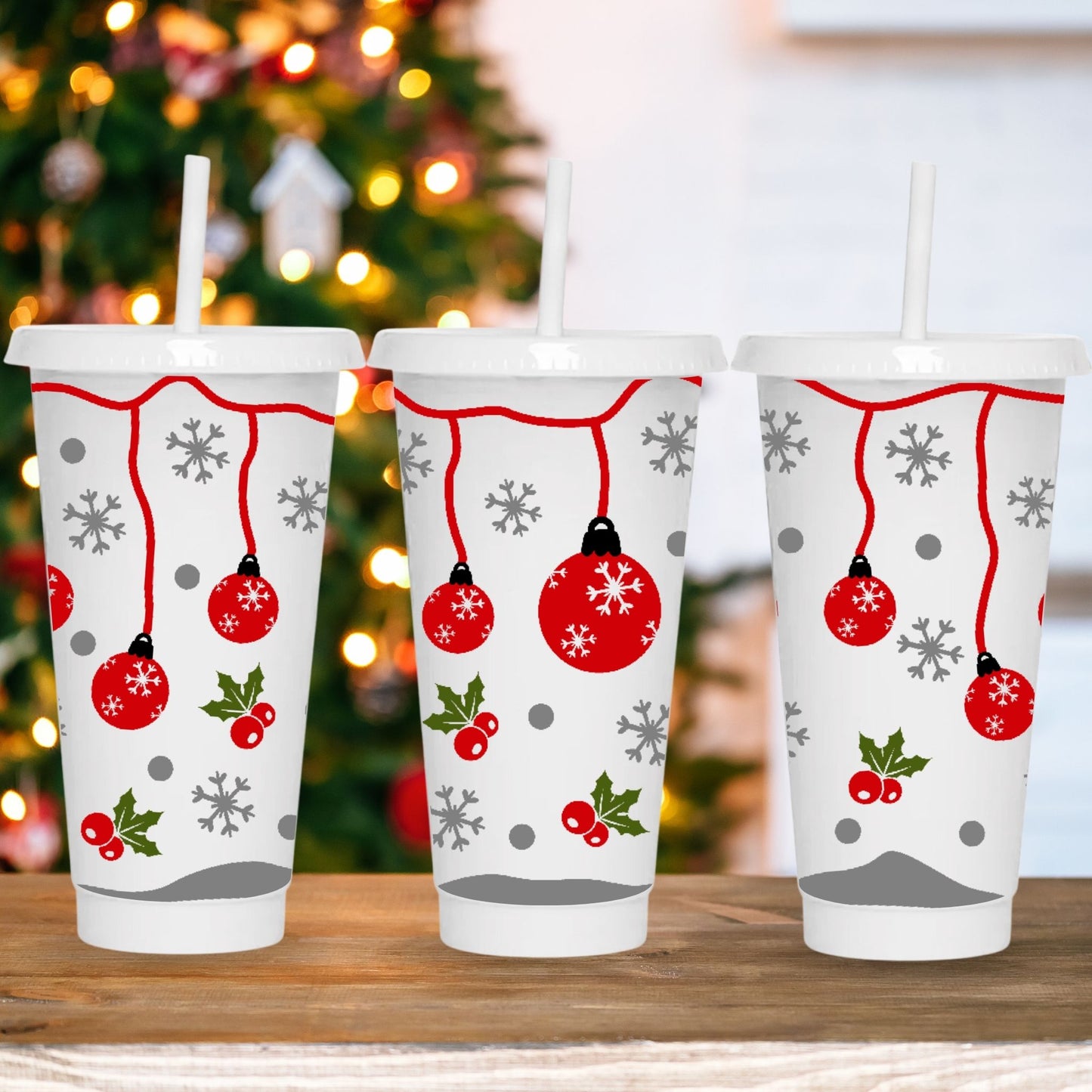 Christmas Bauble | Cold Cup UV DTF Wrap