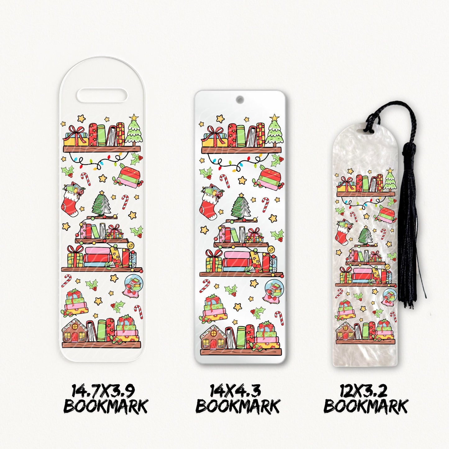 Christmas Reading | Bookmark UV DTF