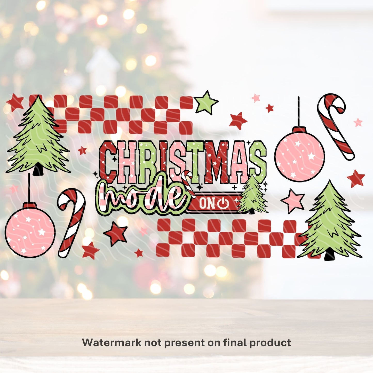 Christmas Mode | UV DTF Wrap