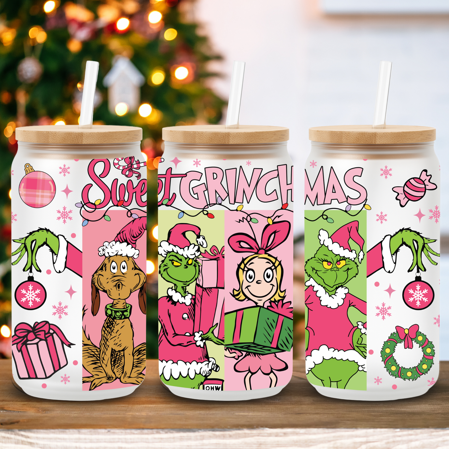 Sweet Grinchmas | UV DTF Wrap