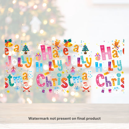 Holly Jolly Christmas | UV DTF Wrap