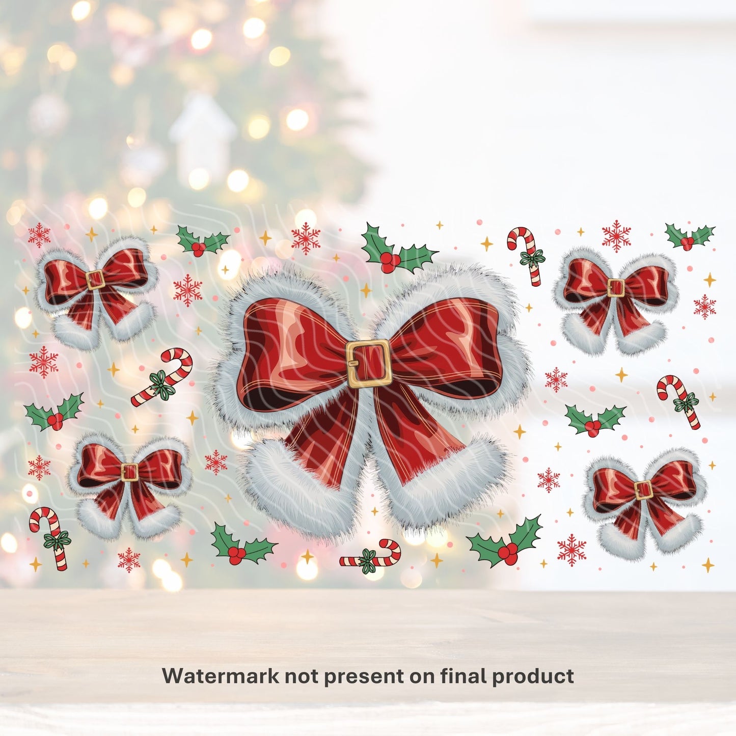 Coquette Christmas | UV DTF Wrap