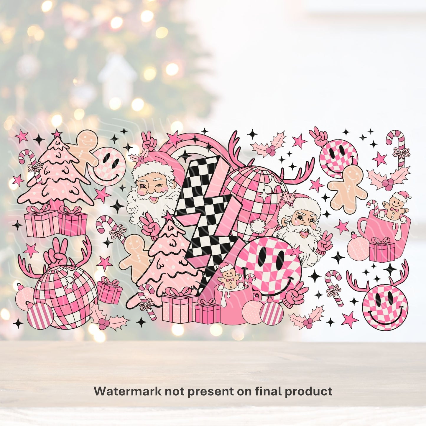 Retro Christmas | UV DTF Wrap