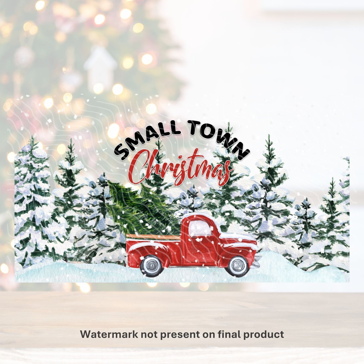 Small Town Christmas | UV DTF Wrap