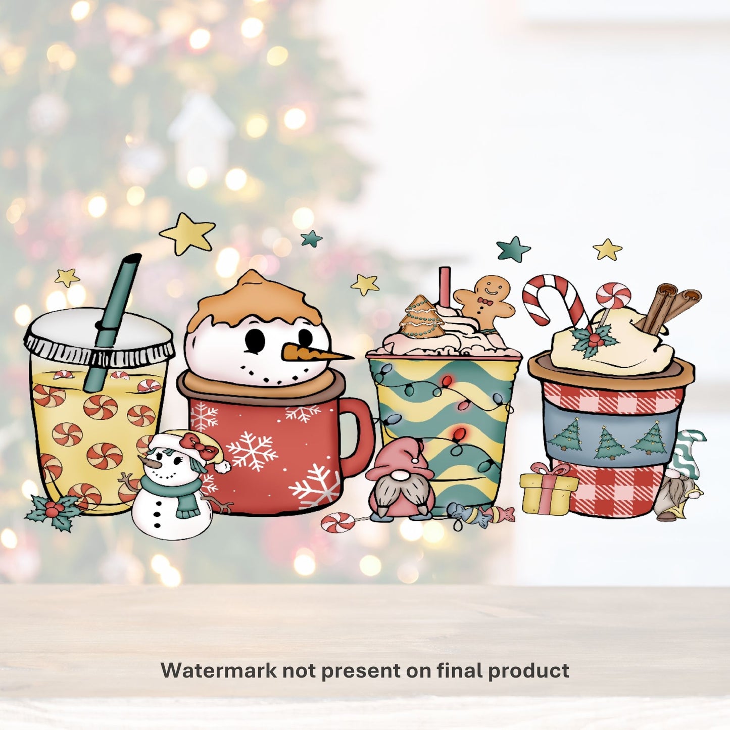 Winter Drinks | UV DTF Wrap