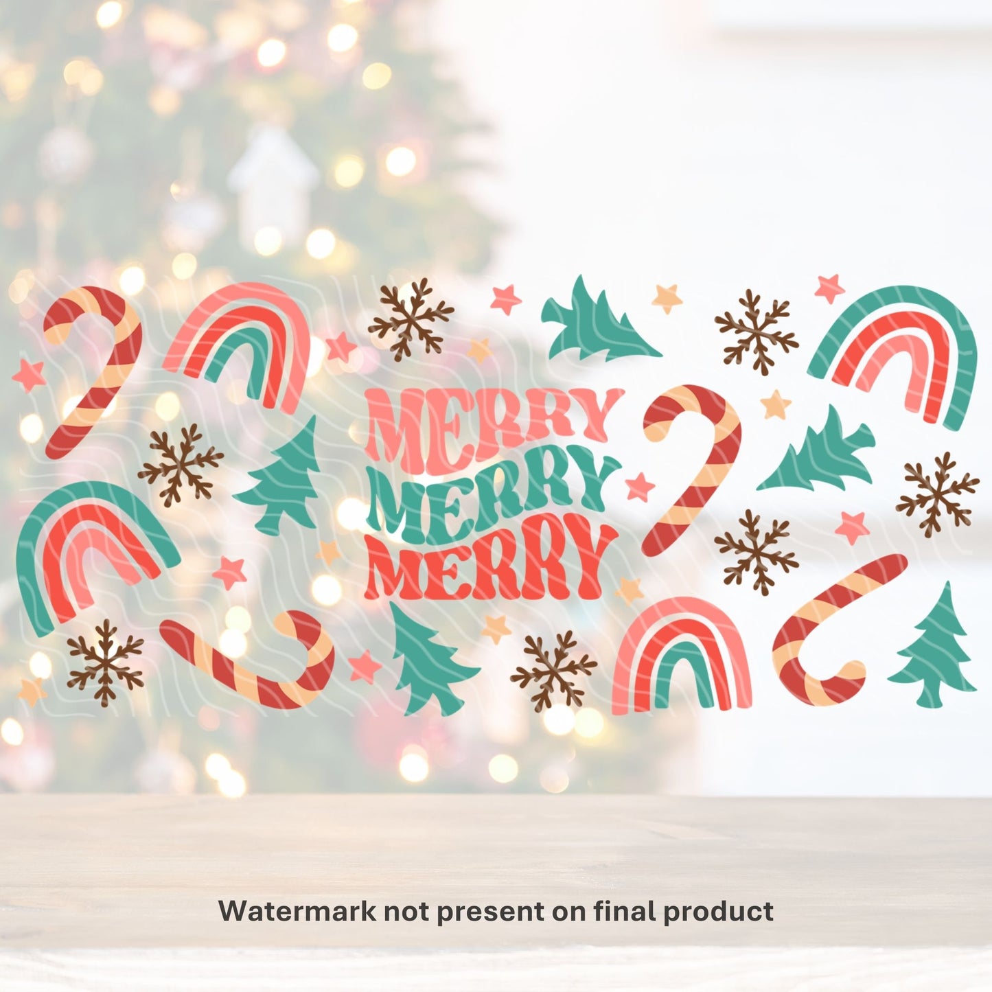 Merry Merry Merry | UV DTF Wrap