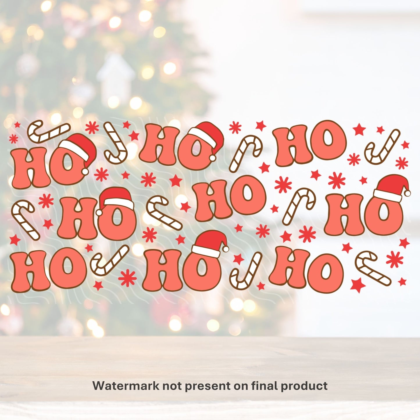Ho Ho Ho | UV DTF Wrap