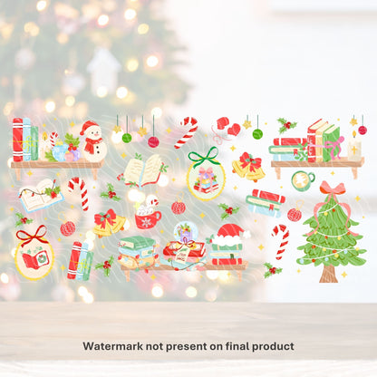 Merry & Booked | UV DTF Wrap