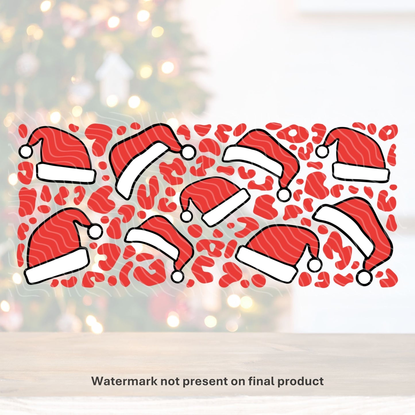 Santa Hat | UV DTF Wrap