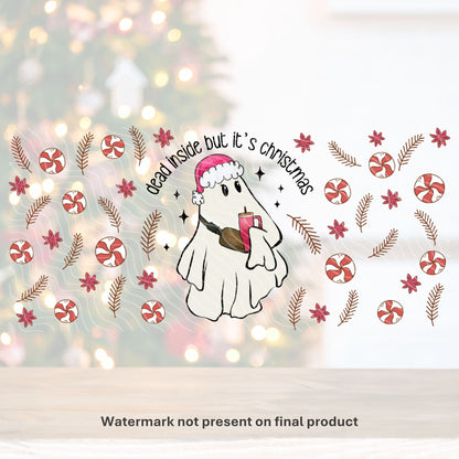 Dead Inside But It's Christmas | UV DTF Wrap