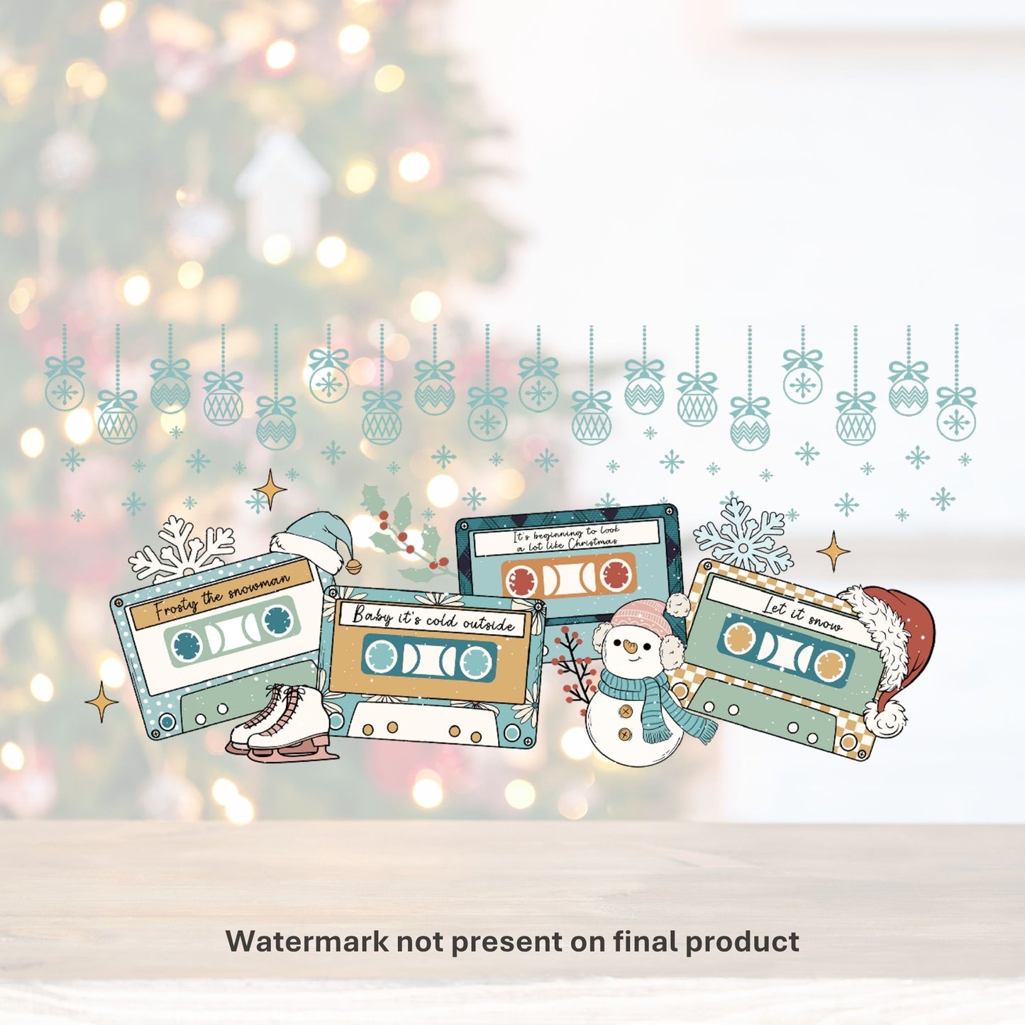 Snowman Tunes | UV DTF Wrap