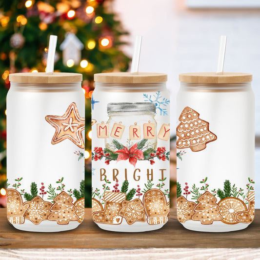 Merry & Bright Gingerbread | UV DTF Wrap