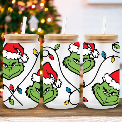 Grinch Lights | UV DTF Wrap